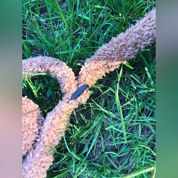 Handmade Knit Lined Fuzzy Bear Bunny Zipper Mouth Googly Eyes Backpack Bag OOAK - Picture 6 of 16